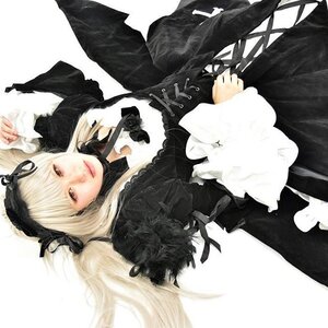 Rating: Safe Score: 0 Tags: 1girl black_dress blonde_hair dress flower gothic_lolita hairband lace lips lolita_fashion long_hair long_sleeves looking_at_viewer ribbon rose simple_background solo suigintou very_long_hair white_background white_flower User: admin