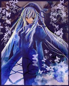 Rating: Safe Score: 0 Tags: 1girl blue_butterfly bug butterfly butterfly_hair_ornament dress flower hairband image insect long_hair long_sleeves looking_at_viewer red_eyes solo suigintou very_long_hair wings User: admin