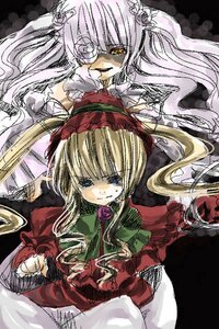 Rating: Safe Score: 0 Tags: 2girls blonde_hair blue_eyes bow dress eyepatch flower image kirakishou long_hair long_sleeves looking_at_viewer multiple_girls pair red_dress rose shinku silver_hair suigintou yellow_eyes User: admin