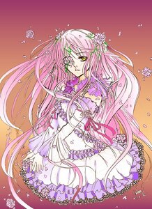 Rating: Safe Score: 0 Tags: 1girl dress flower frills hair_flower hair_ornament image kirakishou long_hair petals pink_hair solo very_long_hair vines yellow_eyes User: admin