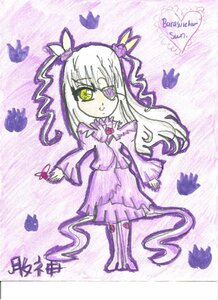 Rating: Safe Score: 0 Tags: 1girl barasuishou blue_butterfly bug butterfly butterfly_hair_ornament character_name dress flower frills hair_ornament image insect long_hair long_sleeves pantyhose purple_background purple_flower purple_theme ribbon solo standing striped striped_legwear traditional_media two_side_up vertical_stripes yellow_eyes User: admin