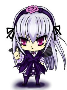 Rating: Safe Score: 0 Tags: 1girl chibi dress flower frills full_body hairband image long_hair long_sleeves looking_at_viewer ribbon rose simple_background solo standing suigintou very_long_hair white_background wings User: admin