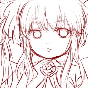 Rating: Safe Score: 0 Tags: 1girl blood eyebrows_visible_through_hair flower hair_between_eyes image lineart long_hair looking_at_viewer monochrome rose shinku simple_background solo white_background User: admin