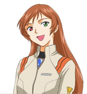 Rating: Safe Score: 0 Tags: 1girl :d bangs bodysuit brown_hair green_eyes heterochromia image long_hair looking_at_viewer open_mouth red_eyes simple_background smile solo striped suiseiseki turtleneck uniform upper_body white_background User: admin