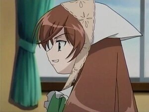 Rating: Safe Score: 0 Tags: 1girl brown_hair from_side grin image indoors profile smile solo suiseiseki towel_on_head User: admin