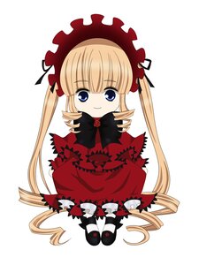 Rating: Safe Score: 0 Tags: 1girl blonde_hair blue_eyes bonnet bow bowtie chibi dress drill_hair flower full_body image long_hair long_sleeves looking_at_viewer red_dress rose shinku shoes simple_background smile solo standing twin_drills twintails very_long_hair white_background User: admin