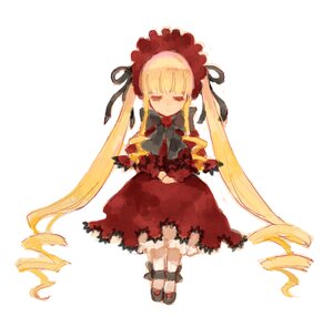 Rating: Safe Score: 0 Tags: 1girl blonde_hair bonnet bow closed_eyes dress drill_hair full_body image long_hair long_sleeves shinku simple_background solo twintails very_long_hair white_background User: admin