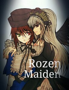 Rating: Safe Score: 0 Tags: 2girls black_wings bonnet dress frills green_eyes hairband heterochromia image long_hair long_sleeves multiple_girls pair red_eyes souseiseki suigintou suiseiseki wings yuri User: admin