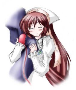 Rating: Safe Score: 0 Tags: 1boy 1girl arm_hug artist_request blush closed_eyes dress gloves hat head_scarf image long_hair long_sleeves photoshop_(medium) red_gloves rozen_maiden simple_background smile solo solo_focus solo_glove souseiseki suiseiseki thread white_background white_dress User: admin