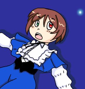 Rating: Safe Score: 0 Tags: 1girl :o bangs blue_dress brown_hair dress frills full_moon heterochromia image long_sleeves moon night open_mouth red_eyes short_hair simple_background solo souseiseki suiseiseki User: admin