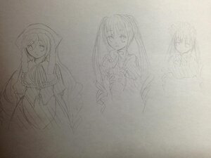 Rating: Safe Score: 0 Tags: 1girl auto_tagged dress image long_hair long_sleeves looking_at_viewer monochrome pair shinku sketch suiseiseki traditional_media User: admin