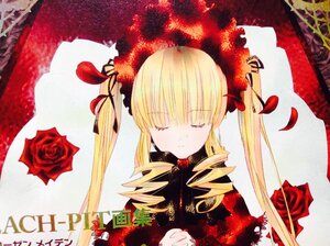 Rating: Safe Score: 0 Tags: 1girl blonde_hair bonnet closed_eyes drill_hair flower hat image long_hair red_flower red_rose rose rose_petals shinku solo traditional_media twin_drills twintails User: admin