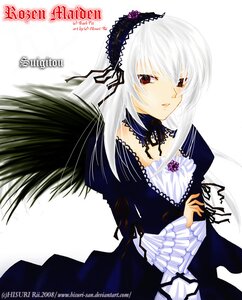 Rating: Safe Score: 0 Tags: 1girl black_dress black_wings detached_collar dress flower frills hairband image long_hair long_sleeves looking_at_viewer red_eyes ribbon simple_background solo suigintou white_background wings User: admin