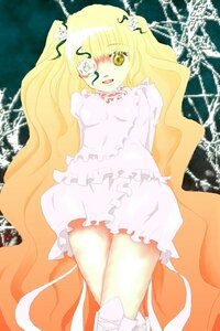 Rating: Safe Score: 0 Tags: 1girl blonde_hair bloomers dress eyepatch flower frills glasses image kirakishou long_hair long_sleeves rose solo very_long_hair white_bloomers white_flower white_rose yellow_eyes User: admin