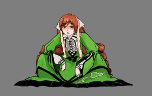 Rating: Safe Score: 0 Tags: 1girl brown_hair dress drill_hair full_body green_dress green_eyes heterochromia image long_hair long_sleeves looking_at_viewer red_eyes sitting solo suiseiseki transparent_background twin_drills very_long_hair User: admin