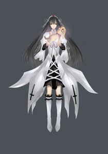 Rating: Safe Score: 0 Tags: 1girl black_hair boots full_body grey_background image long_hair red_eyes simple_background solo suigintou very_long_hair white_footwear User: admin