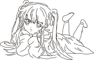 Rating: Safe Score: 0 Tags: 1girl bangs blush eyebrows_visible_through_hair greyscale hair_ornament image long_hair long_sleeves looking_at_viewer lying monochrome on_stomach pointy_ears shinku sleeves_past_wrists socks solo twintails wings User: admin