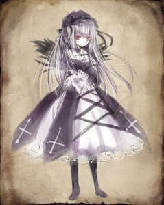 Rating: Safe Score: 0 Tags: 1girl black_dress black_wings dress frills full_body hairband image long_hair long_sleeves looking_at_viewer red_eyes ribbon silver_hair solo suigintou wings User: admin