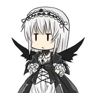 Rating: Safe Score: 0 Tags: 1girl black_wings chibi detached_collar dress frills gothic_lolita hairband image lolita_fashion lolita_hairband long_hair long_sleeves ribbon simple_background solo standing suigintou white_background wings |_| User: admin