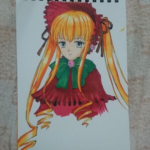 Rating: Safe Score: 0 Tags: 1girl blonde_hair blue_eyes bonnet bow bowtie capelet dress drill_hair flower green_bow image long_hair long_sleeves looking_at_viewer marker_(medium) photo red_dress shikishi shinku sidelocks simple_background solo traditional_media twin_drills twintails upper_body User: admin