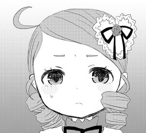 Rating: Safe Score: 0 Tags: 1girl bangs blush bow closed_mouth drill_hair flower frills greyscale halftone halftone_background image kanaria looking_at_viewer monochrome polka_dot polka_dot_background ringlets rose solo sweat User: admin