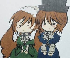 Rating: Safe Score: 0 Tags: 2girls blush brown_hair chibi closed_eyes dress green_dress hat image long_hair long_sleeves multiple_girls pair short_hair siblings simple_background sisters souseiseki suiseiseki twins very_long_hair User: admin