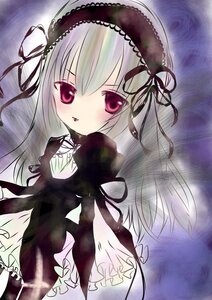 Rating: Safe Score: 0 Tags: 1girl black_dress black_ribbon dress frills hairband image juliet_sleeves lolita_hairband long_hair long_sleeves looking_at_viewer pink_eyes puffy_sleeves ribbon silver_hair solo suigintou wings User: admin