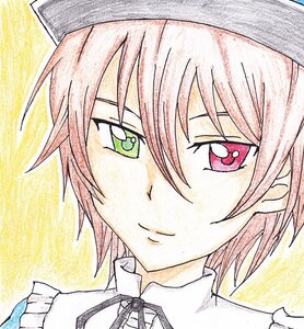 Rating: Safe Score: 0 Tags: 1girl face green_eyes hair_between_eyes hat image looking_at_viewer pink_hair portrait short_hair smile solo souseiseki User: admin