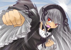 Rating: Safe Score: 0 Tags: 1girl black_dress black_ribbon clenched_hand clenched_hands dress frills hairband image long_hair long_sleeves looking_at_viewer open_mouth red_eyes ribbon silver_hair solo suigintou upper_body wings User: admin