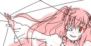 Rating: Safe Score: 0 Tags: 1girl hair_ornament hair_ribbon image kirakishou long_hair looking_at_viewer monochrome red_eyes ribbon sketch smile solo User: admin