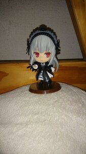 Rating: Safe Score: 0 Tags: 1girl black_dress chibi doll dress flower frills gothic_lolita hairband lolita_fashion long_hair looking_at_viewer photo red_eyes rose silver_hair sitting solo suigintou wings User: admin