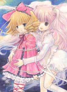 Rating: Safe Score: 0 Tags: 2girls blonde_hair bow dress drill_hair frills hair_ornament hina_ichigo hinaichigo image kirakishou long_hair long_sleeves multiple_girls pair pink_bow pink_hair ribbon short_hair smile traditional_media watercolor_(medium) User: admin