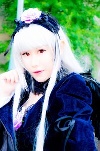 Rating: Safe Score: 0 Tags: 1girl bangs choker flower hair_ornament hairband lips long_hair looking_at_viewer red_eyes solo suigintou upper_body white_hair User: admin