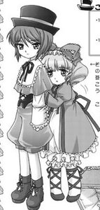 Rating: Safe Score: 0 Tags: 2girls bow dress frills greyscale hat hina_ichigo hinaichigo hug image long_hair long_sleeves monochrome multiple_girls pair ribbon short_hair siblings sisters souseiseki standing top_hat User: admin