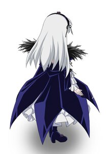 Rating: Safe Score: 0 Tags: 1girl black_dress black_wings boots dress frills full_body hairband image long_hair long_sleeves ribbon silver_hair solo standing suigintou white_background wings User: admin