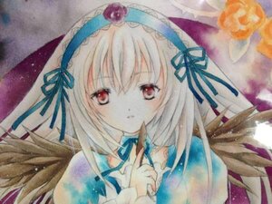 Rating: Safe Score: 0 Tags: 1girl bangs blue_hairband blue_ribbon blush dress eyebrows_visible_through_hair finger_to_mouth flower frills hair_ribbon hairband image long_hair long_sleeves looking_at_viewer photo red_eyes ribbon solo suigintou traditional_media wings User: admin
