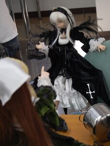 Rating: Safe Score: 0 Tags: black_dress blurry blurry_background blurry_foreground depth_of_field doll dress figure frills hairband lolita_hairband long_hair long_sleeves motion_blur multiple_dolls multiple_girls photo silver_hair suigintou tagme very_long_hair white_hair User: admin
