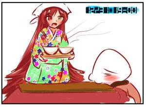 Rating: Safe Score: 0 Tags: 1girl blush floral_print heterochromia image japanese_clothes kimono long_hair open_mouth red_eyes red_hair solo suiseiseki User: admin