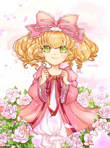 Rating: Safe Score: 0 Tags: 1girl blonde_hair bow curly_hair dress flower frills green_eyes hair_bow hina_ichigo hinaichigo image long_sleeves looking_at_viewer petals pink_bow pink_dress pink_flower pink_rose rose short_hair smile solo white_flower white_rose yellow_rose User: admin