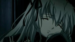 Rating: Safe Score: 0 Tags: 1girl close-up closed_eyes face hair_ribbon image long_hair monochrome ribbon solo suigintou upper_body User: admin