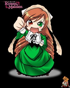 Rating: Safe Score: 0 Tags: 1girl :d brown_hair chibi dress drill_hair frills full_body green_dress green_eyes heterochromia image long_hair long_sleeves looking_at_viewer open_mouth red_eyes smile solo suiseiseki very_long_hair User: admin