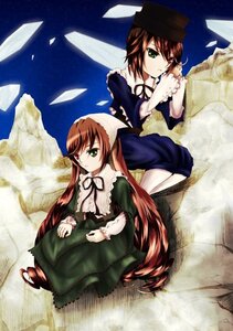 Rating: Safe Score: 0 Tags: 2girls brown_hair dress frills green_dress green_eyes hat heterochromia image long_hair long_sleeves looking_at_viewer multiple_girls pair red_eyes short_hair siblings sisters sitting souseiseki suiseiseki twins very_long_hair User: admin