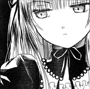 Rating: Safe Score: 0 Tags: 1girl greyscale hair_ribbon image long_hair monochrome ribbon simple_background solo suigintou User: admin