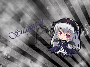 Rating: Safe Score: 0 Tags: 1girl black_dress black_wings chibi dress flower frills hairband image long_hair long_sleeves rose silver_hair smile solo suigintou very_long_hair wings User: admin