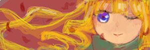 Rating: Safe Score: 0 Tags: 1girl bangs blonde_hair blue_eyes close-up closed_mouth face image long_hair looking_at_viewer one_eye_closed portrait shinku simple_background smile solo User: admin