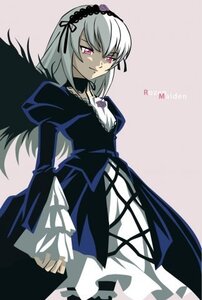 Rating: Safe Score: 0 Tags: 1girl black_dress cowboy_shot cross-laced_clothes dress frills hairband image juliet_sleeves long_hair long_sleeves looking_at_viewer pink_eyes puffy_sleeves rose simple_background solo suigintou wings User: admin