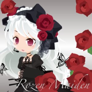 Rating: Safe Score: 0 Tags: 1girl blue_butterfly bug butterfly butterfly_hair_ornament dress flower image insect long_hair red_flower red_rose rose solo suigintou white_hair User: admin