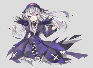 Rating: Safe Score: 0 Tags: 1girl auto_tagged black_wings dress flower frills hairband image long_hair long_sleeves looking_at_viewer pink_eyes rose silver_hair smile solo suigintou wings User: admin