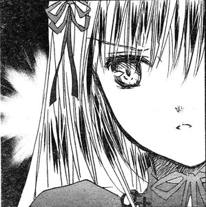Rating: Safe Score: 0 Tags: 1girl eighth_note greyscale hair_ribbon halftone image long_hair monochrome musical_note ribbon solo suigintou User: admin