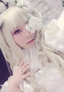 Rating: Safe Score: 0 Tags: 1girl animal_ears bangs blonde_hair closed_mouth face flower hands jewelry kirakishou lips long_hair looking_at_viewer ring solo User: admin